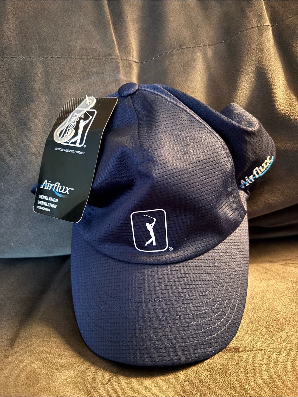PGA Tour Airflux Ventilated Golf Hat NWT